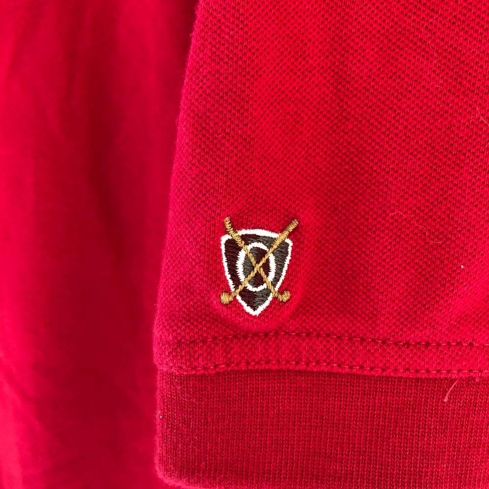 ⚓️Like New- Raspberry Red Stretch Piqué Golf Polo - Picture 6 of 8
